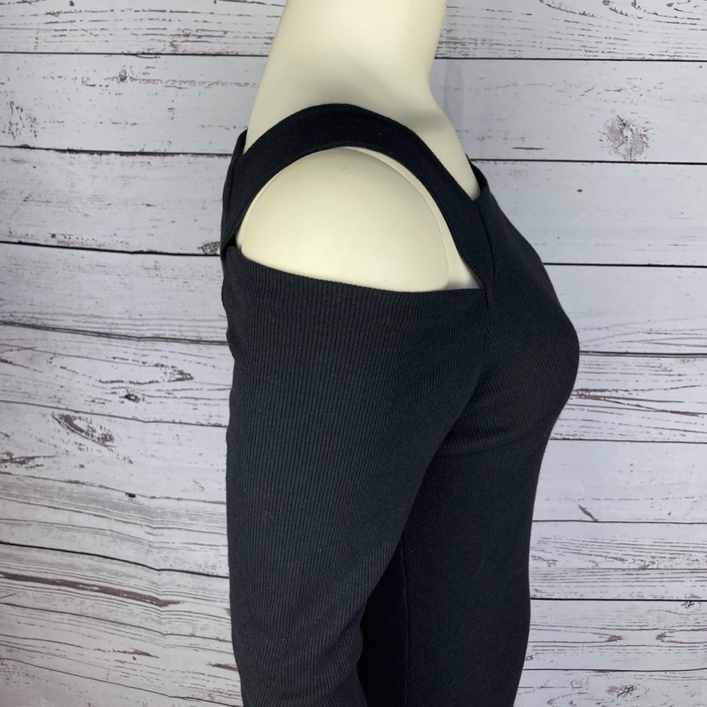 DOUBLJU LBD Cold Shoulder Square Neck Dress Size M - Picture 7 of 15
